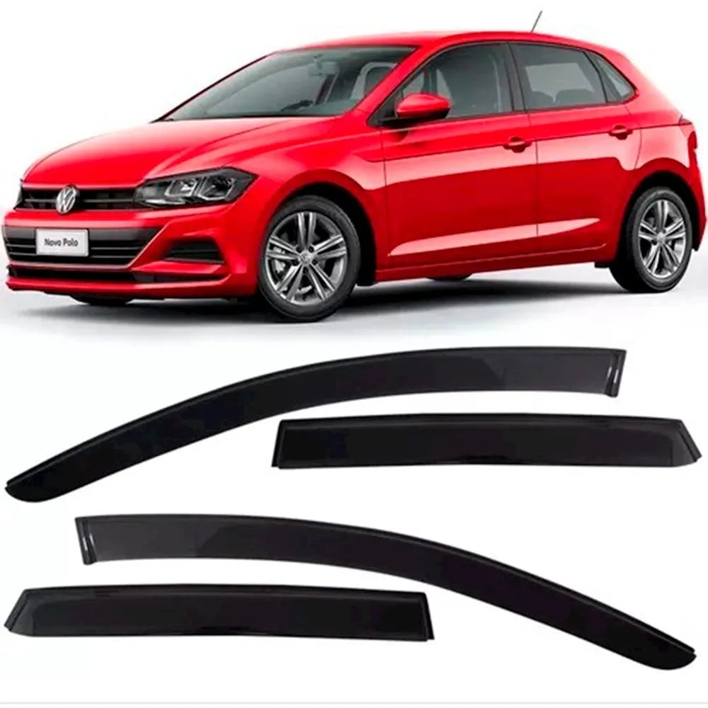 Calha de Chuva 4 Portas Polo Hatch 2018 em Diante