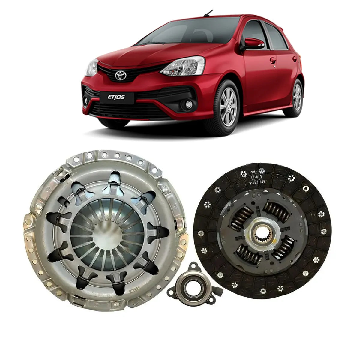 Kit Embreagem Plato Disco e Atuador Hidráulico Toyota Etios