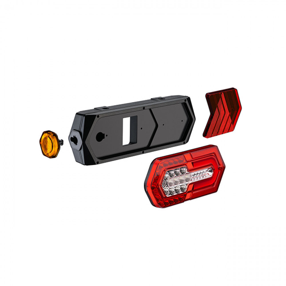 Lanterna Traseira LED Turn Completa 24v Fixação Traseira - Sinalsul (-D)