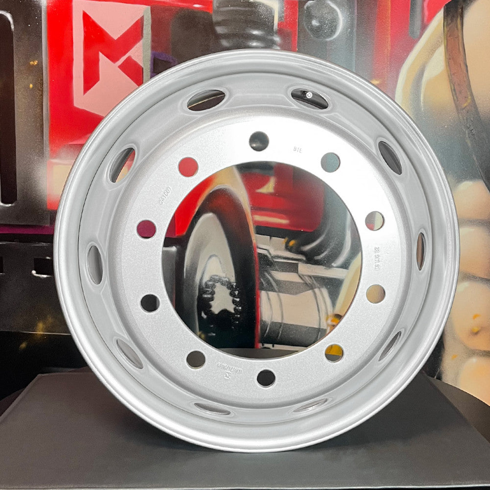 Roda de Ferro (Aço) Caminhão Aro 22,5 x 8,25 10 furos Pneu 295 - Old Trucker