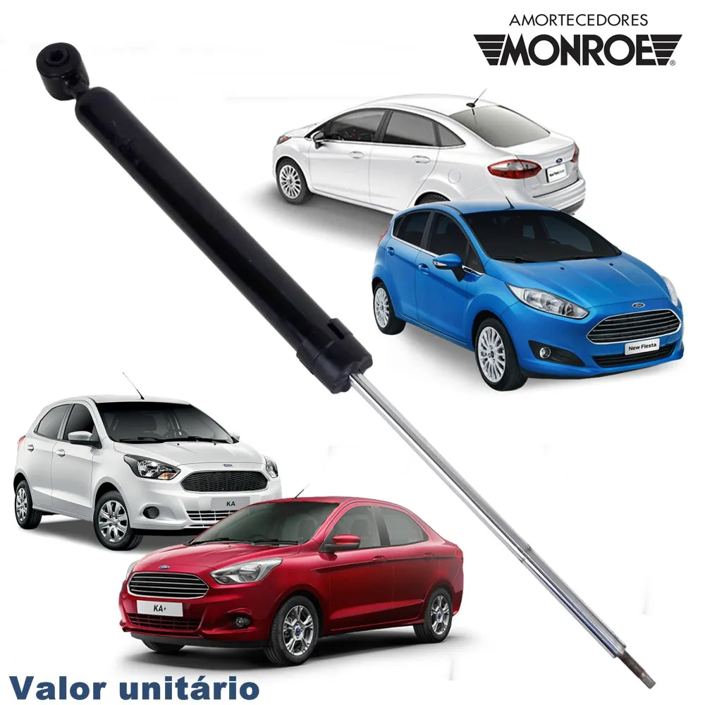 Amortecedor Traseiro Pressurizado Ford Ka 2014 a 2022 New Fiesta 2010 a 2019 Todos Hatch e Sedan