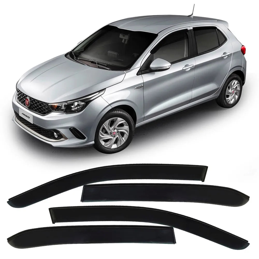 Calha de Chuva 4 Portas Fiat Argo 2017 em Diante