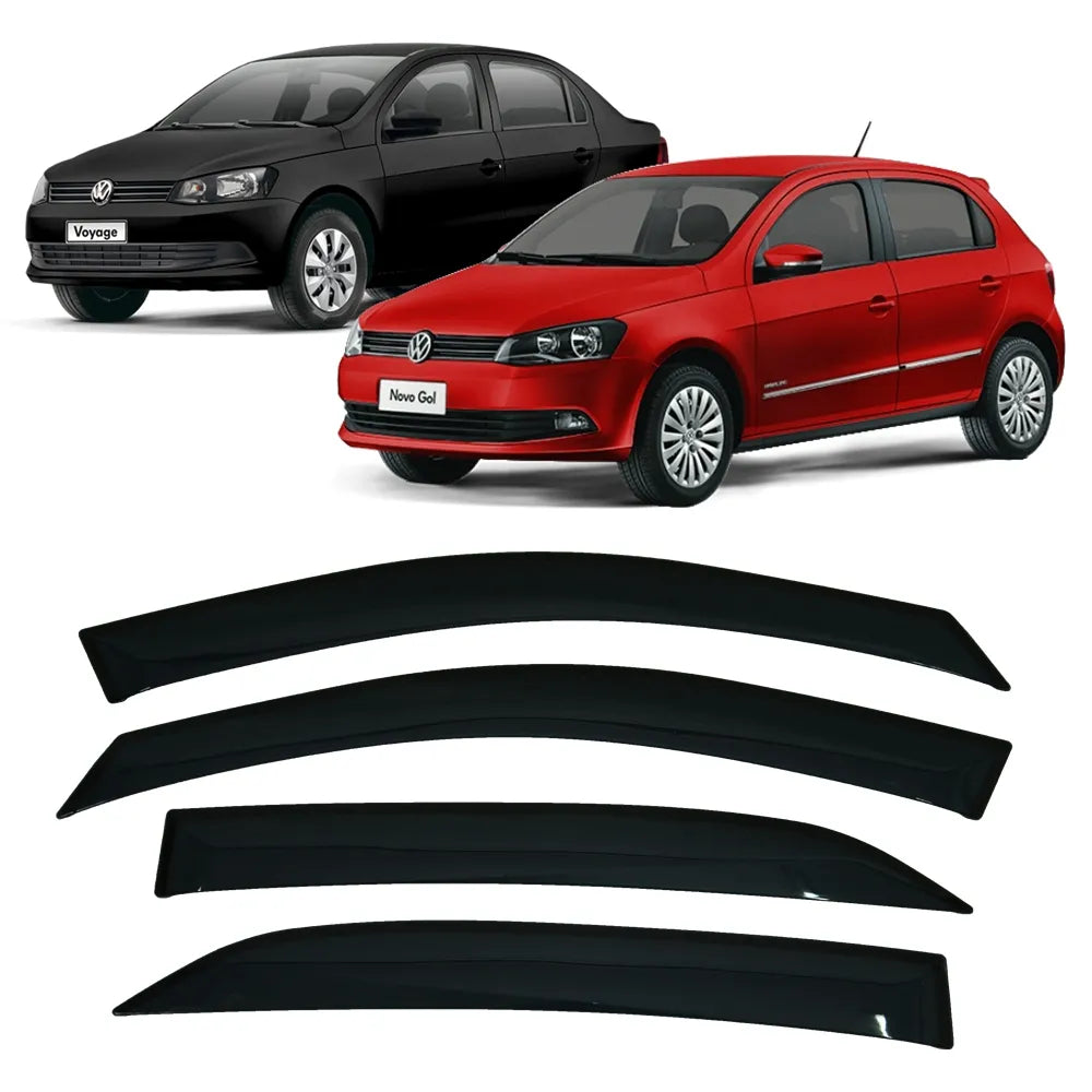 Calha de Chuva 4 Portas Gol e Voyage G5 G6 G7 2008 até 2018