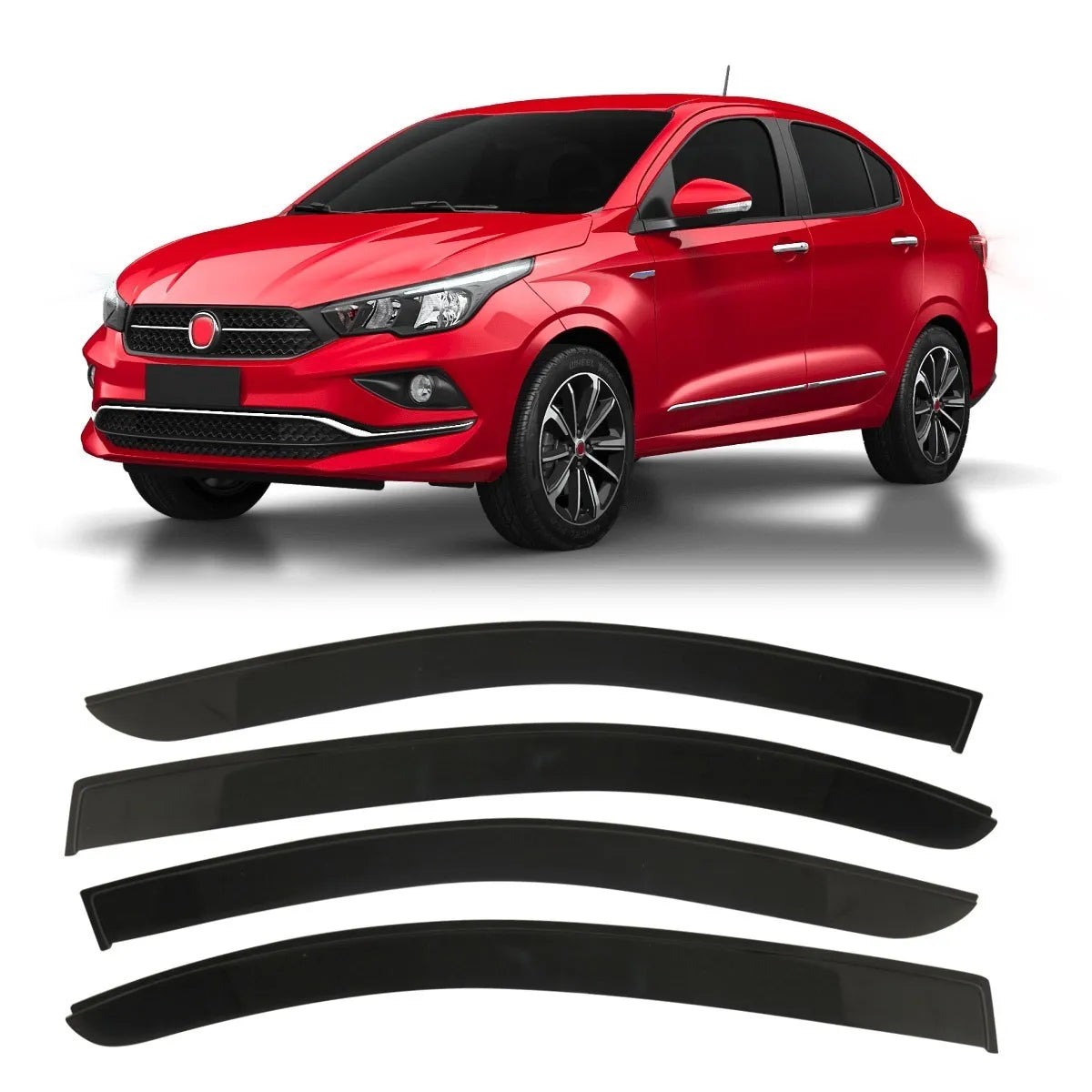 Calha de Chuva 4 Portas Fiat Cronos 2018 em Diante