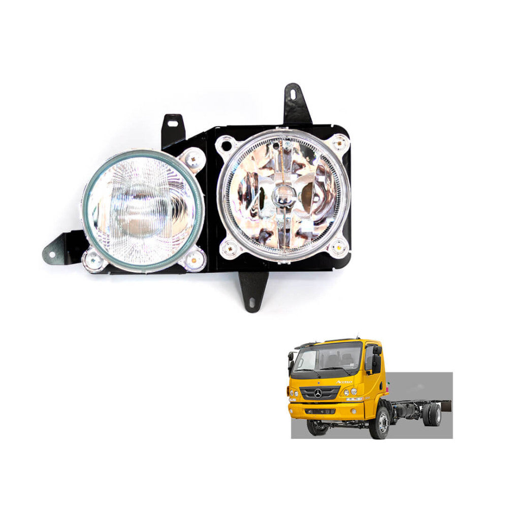 Farol Principal Duplo Mercedes-Benz Accelo 816 915 1016 a partir de 2008 com Soquete Cachimbo - Nino